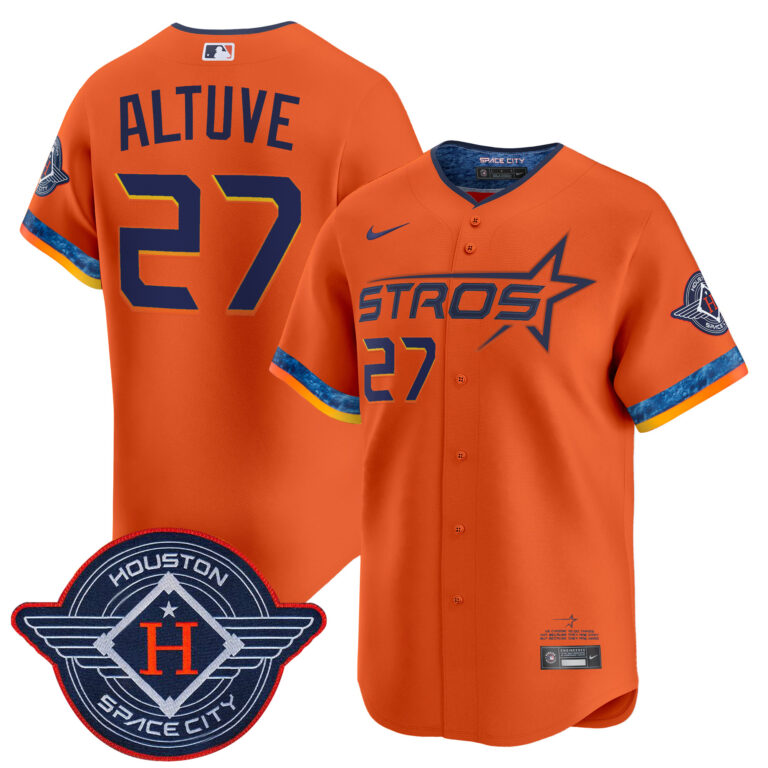 Men Houston Astros #27 Altuve orange 2025 City Connect Vapor Premier Limited Jersey